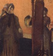 Edgar Degas Cbez la Modiste oil painting artist